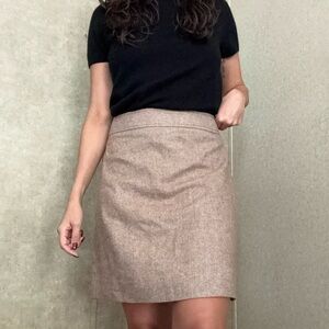 J. Crew Brown A-Line Skirt
